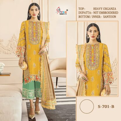 SHREE FABS S 701 A PAKISTANI SUIT WITH PRICE