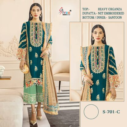 SHREE FABS S 701 C PAKISTANI SUIT MANUFACTURER