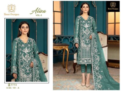 ZIAAZ DESIGNS 7773 ALIZA VOL 3 101 A PAKISTANI SUITS FOR WOMEN