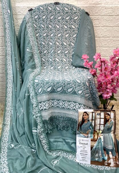 AL KHUSHBU ALK 3022 ZEENAT VOL 2 DESIGNER PAKISTANI SUITS WITH PRICE