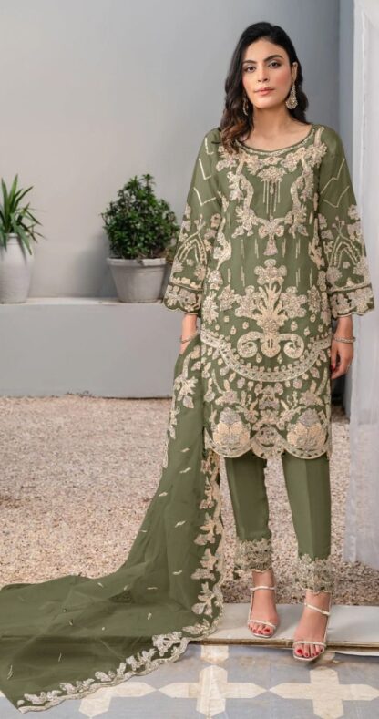 MUSHQ M 188 A DESIGNER PAKISTANI SALWAR SUITS