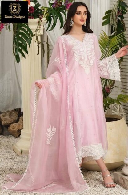 ZIAAZ DESIGNS 6004 AALIYA ZD 03 SEMI STITCHED PAKISTANI SUITS ONLINE