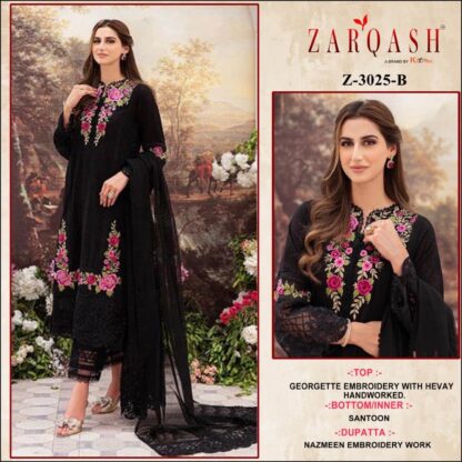 ZARQASH Z 3025 B PAKISTANI SUITS ONLINE WHOLESALER