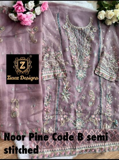 ZIAAZ DESIGNER NOOR PINE B SEMI STITCHED PAKISTANI SUITS ONLINE KURTIS WHOLESALER, PAKISTANI AT BEST PRICE, SUITS WHOLESLER, ZIAAZ DESIGNER NOOR PINE B SEMI STITCHED  Pakistani Suits, Single, Suits, ZIAAZ DESIGNER