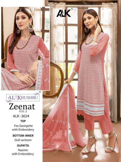 AL KHUSHBU ALK 3024 ZEENAT VOL 2 PAKISTANI SUITS ONLINE SHOPPING