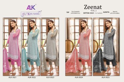 AL KHUSHBU ALK 3021 ZEENAT VOL 2 PAKISTANI SUITS FOR WOMEN