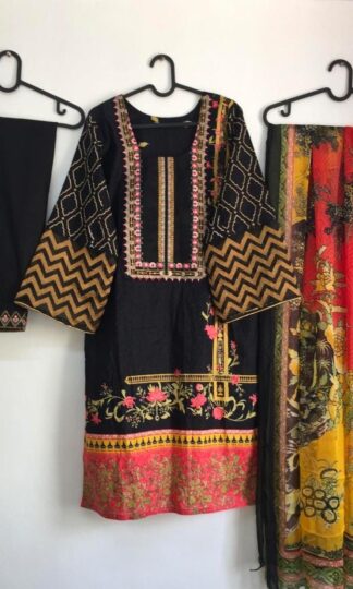 AL NAAZ BLACK READYMADE PAKISTANI SUITS FOR LADIESAL NAAZ BLACK READYMADE PAKISTANI SUITS FOR LADIES