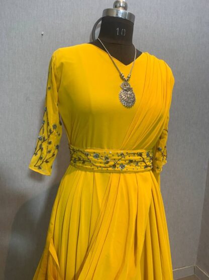 THE LIBAS COLLECTION YELLOW GOWN FOR WOMEN AT BEST PRICE - Image 5