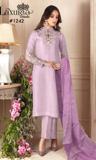 LAXURIA TRENDZ 1242 LIGHT PURPLE PAKISTANI KURTI AT BEST PRICELAXURIA TRENDZ 1242 LIGHT PURPLE PAKISTANI KURTI AT BEST PRICE