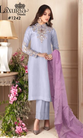 LAXURIA TRENDZ 1242 LIGHT SKY BLUE PAKISTANI KURTI LATEST COLLECTIONLAXURIA TRENDZ 1242 LIGHT SKY BLUE PAKISTANI KURTI LATEST COLLECTION