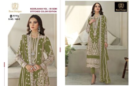 ZIAAZ DESIGNS 7773 NOORJAHAN VOL 9 160 C PAKISTANI SUITS FOR WOMEN