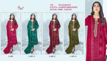 SHREE FABS K 685 WHOLESALER OF PAKISTANI SUITS