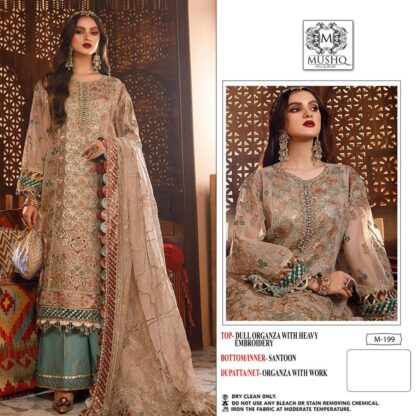 MUSHQ M 199 SHRADDHA LATEST DESIGNER PAKISTANI SUITS ONLINE