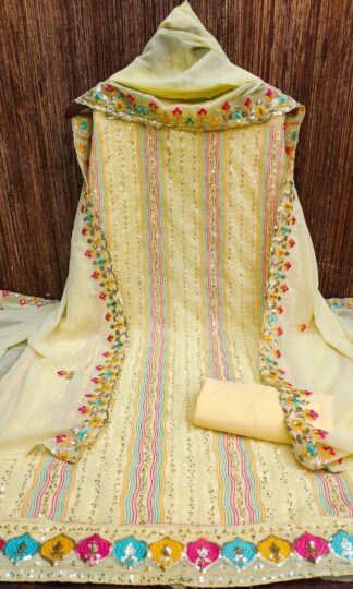 THE LIBAS COLLECTION YELLOW LADIES DRESS MATERIAL