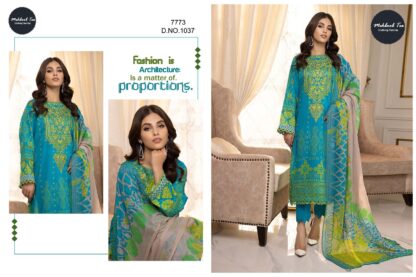 MEHBBOB TEX 7773 CHARIZMA VOL 1 1037 LAWN PAKISTANI SUITS WITH PRICE