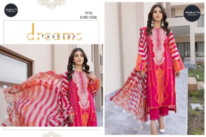 MEHBBOB TEX 7773 CHARIZMA VOL 1 1038 LAWN PAKISTANI SUITS