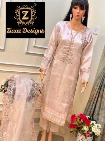 ZIAAZ DESIGNER NOOR FORMAL D 190 PAKISTANI SUITS IN SINGLE PIECE