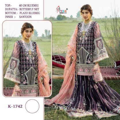 SHREE FABS K 1742 PAKISTANI SUITS ONLINE SUPPLIER