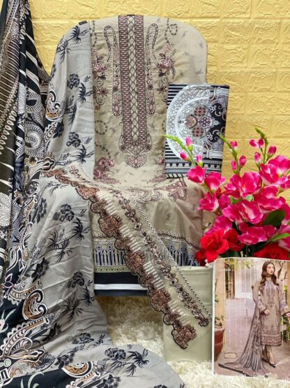 DEEPSY 1073 CHEVERON LAWN 3 NX DESIGNER PAKISTANI SUITS WITH PRICE - Image 2