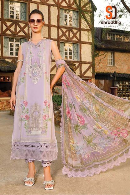 SHRADDHA DESIGNER 14002 M.PRINT VOL 14 WHOLESALER OF PAKISTANI SUITS