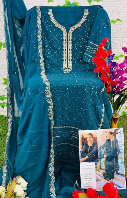 AL KHUSHBU ALK 4017 A PAKISTANI SUITS MANUFACTURER