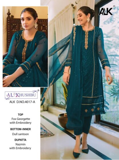 AL KHUSHBU ALK 4017 A PAKISTANI SUITS MANUFACTURER