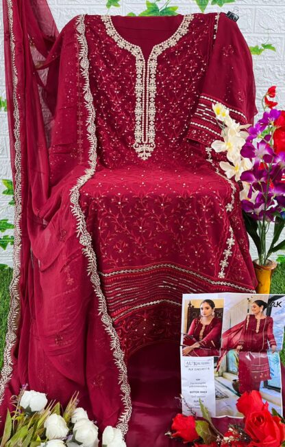 AL KHUSHBU ALK 4017 B WHOLESALER OF PAKISTANI SUITS