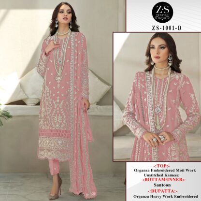 Z S TEXTILES ZS 1001 D PAKISTANI SUITS AT BEST PRICE