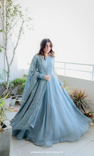 THE LIBAS COLLECTION AD 105 SKY BLUE GROWN ONLINE IN INDIATHE LIBAS COLLECTION AD 105 SKY BLUE GROWN ONLINE IN INDIA
