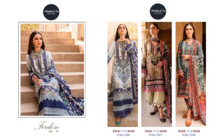 MEHBBOB TEX 7773 FIROUDS VOL 11 1046 PAKISTANI DRESS MATERIAL