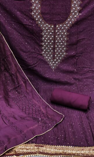 THE LIBAS COLLECTION PURPLE DRESS MATERIALTHE LIBAS COLLECTION PURPLE DRESS MATERIAL