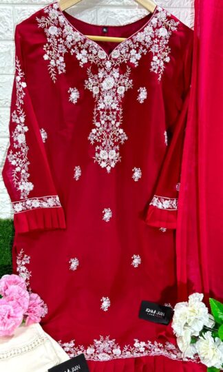 THE LIBAS COLLECTION 1002 RED READYMADE PAKISTANI KURTI ONLINETHE LIBAS COLLECTION 1002 RED READYMADE PAKISTANI KURTI ONLINE