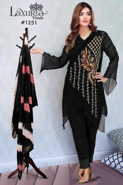 LAXURIA TRENDZ 1251 PAKISTANI KURTI IN SINGLE PIECE