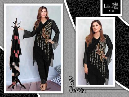 LAXURIA TRENDZ 1251 PAKISTANI KURTI IN SINGLE PIECE