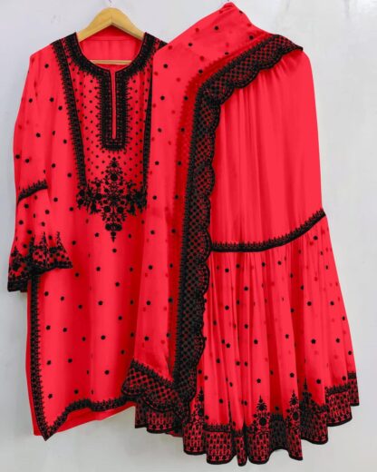 THE LIBAS COLLECTION 3151 RED LATEST DESIGNER PLAZZO SET ONLINE BEST QUALITY PAKISTANI SUITS, ONLINE SHOPPING SUITS, PAKISTANI SALWAR KAMEEZ, PAKISTANI SUITS AT MANUFACTURER PRICE, PAKISTANI SUITS BEST PRICE, PAKISTANI SUITS IN SURAT, PAKISTANI SUITS ONLINE SHOPPING, THE LIBAS COLLECTION 3151 RED LATEST DESIGNER PLAZZO SET ONLINE  PLAZZO, SHARARA, Single, Suits, THE LIBAS COLLECTION
