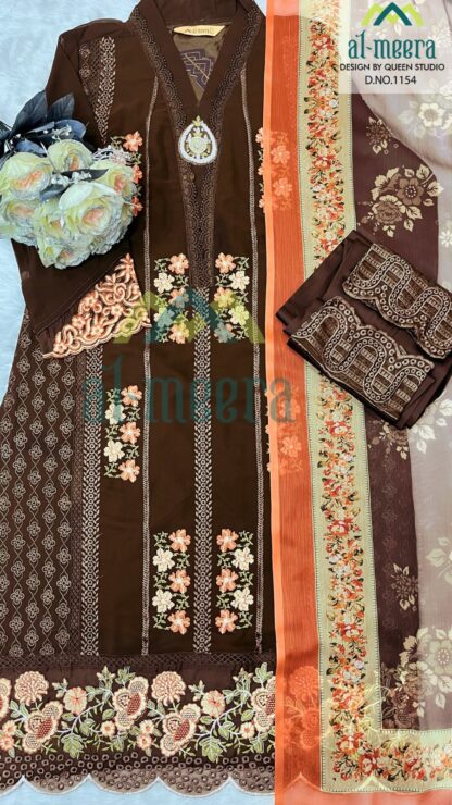 AL MEERA 1154 COCO DESIGNER PAKISTANI KURTI WITH PRICE