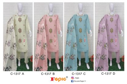 FEPIC ROSEMEEN C 11317 A PAKISTANI SUITS WHOLESALER