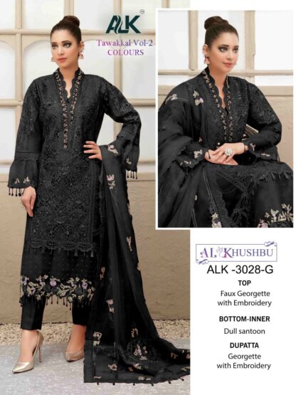 AL KHUSHBU ALK 3028 G PAKISTANI SUITS LUXURY COLLECTION