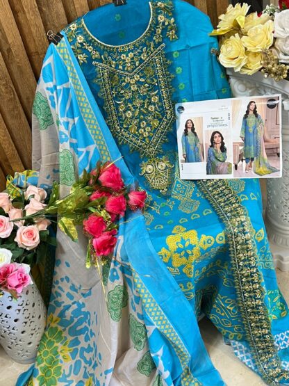 MEHBBOB TEX 7773 CHARIZMA VOL 1 1037 LAWN PAKISTANI SUITS WITH PRICE