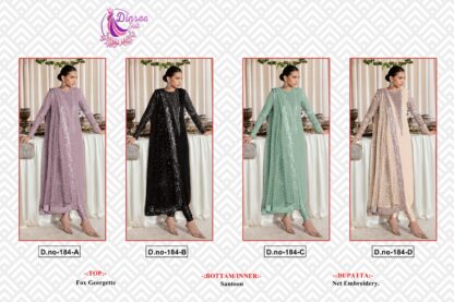 DINSAA 184 A PAKISTANI SUITS FOR WOMEN