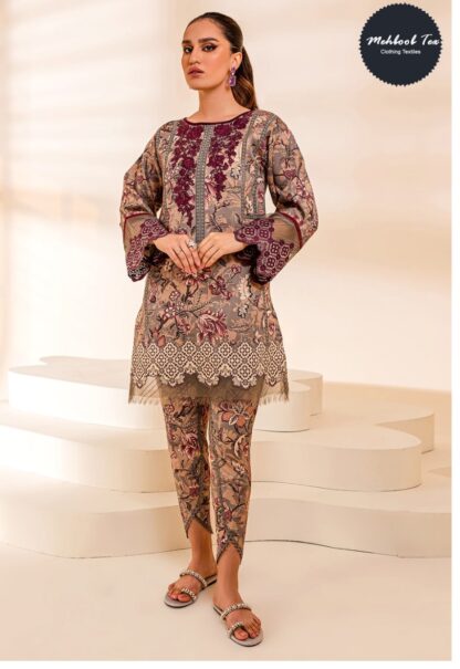 MEHBBOB TEX1042 A FIROUDS VOL 8 LAWN PAKISTANI SUIT DESIGN 2023