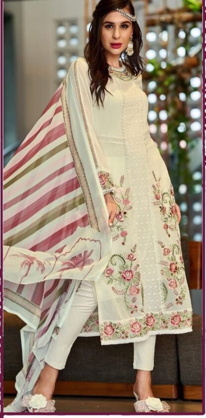 ZELLBURY Z 120 A CREAMY RABDI WHOLESALER OF PAKISTANI SUITS