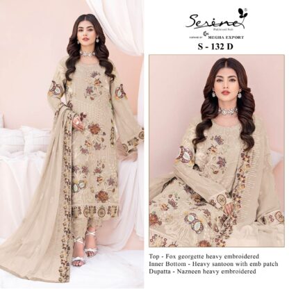 SERINE S 132 D PAKISTANI SUITS IN SINGLE PIECE