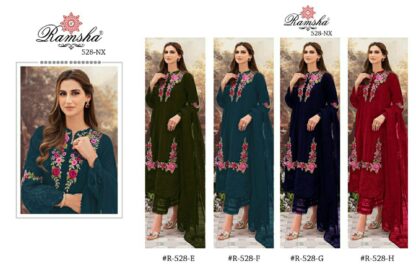 RAMSHA R 528 G PAKISTANI SUITS DESIGN 2023