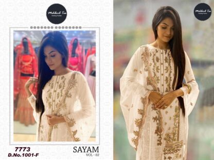 MEHBBOB TEX 1001 F SAYAM VOL 02 PAKISTANI SUITS ONLINE WHOLESALER