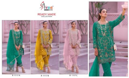 SHREE FABS R 1117 B READYMADE DESIGNER PAKISTANI SUITS WITH PRICE