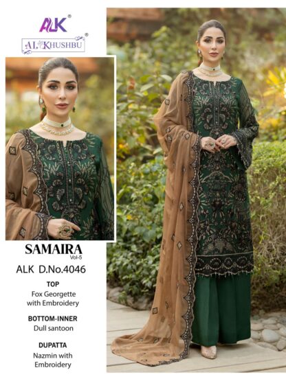 ZAHA ALK 4046 SAMAIRA VOL 5 WHOLESALER OF PAKISTANI SUITS