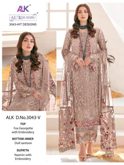 AL KHUSHBU ALK 3043 V PAKISTANI SUITS ONLINE WHOLESALER