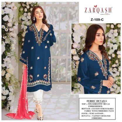 ZARQASH Z 109 C READYMADE PAKISTANI KURTI ONLINE WHOLESALER