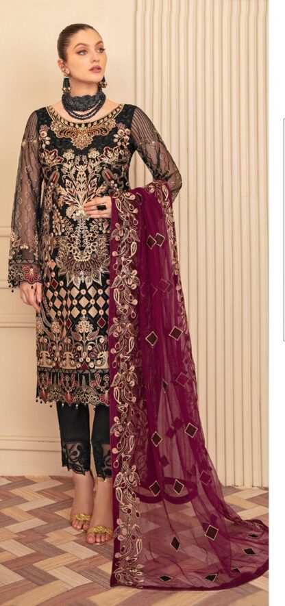 DINSAA SUITS 136 RAMSHA HIT VOL 2 PPAKISTANI SALWAR KAMEEZ WITH PRICE